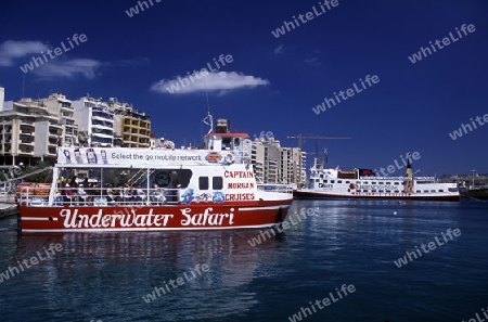 The City quater of Sliema in the city of Valletta on Malta in Europe.