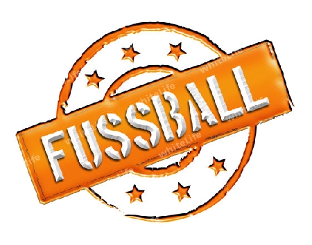 Sign, symbol, stamp or icon for your presentation, for websites and many more named FUSSBALL