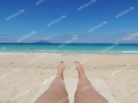 Seychellen Beau Vallon Strand Meer Indischer Ozean