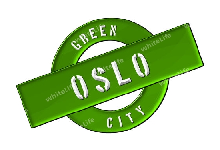 GREEN CITY OSLO - Zeichen, Symbol, Banner fuer Prospekte, Flyer, Internet, ...