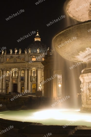 Rom - hl. Peterskirche - Basilika durch die Nacht