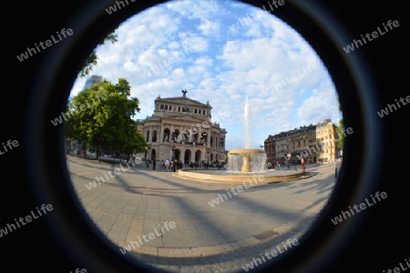 Opernplatz aus Sicht des Fischeyes