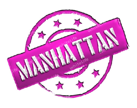 Sign, symbol, stamp or icon for your presentation, for websites and many more named MANHATTAN 