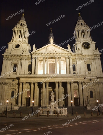 London - st. Paulus Kathedrale durch die Nacht