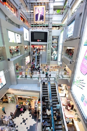 Das Shopping Center MBK beim Siam Square im Zentrum von Bangkok der Hauptstadt von Thailand in Suedostasien.  