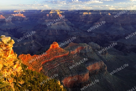 Sonnenaufgang Yaki Point, Grand Canyon South Rim, Sued Rand, Arizona, Suedwesten, USA