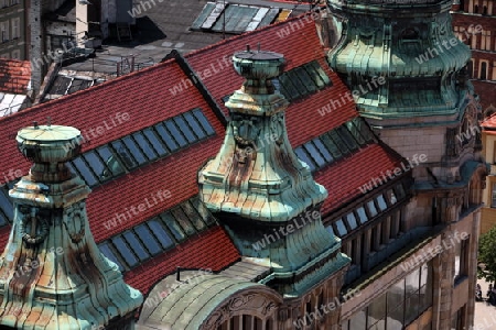 Der Stray Rynek Platz  in der Altstadt von Wroclaw oder Breslau im westen von Polen.