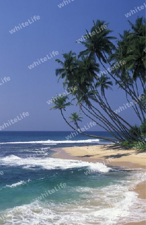 Asien, Indischer Ozean, Sri Lanka,
Ein Traumstrand beim Kuestendorf Hikkaduwa an der Suedwestkueste von Sri Lanka.


