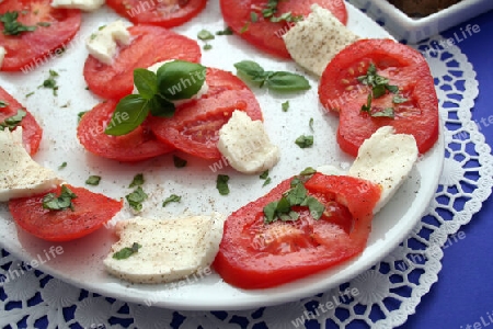 Tomaten mit Morzarella