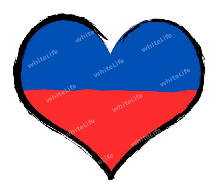 Haiti - The beloved country as a symbolic representation as heart - Das geliebte Land als symbolische Darstellung als Herz