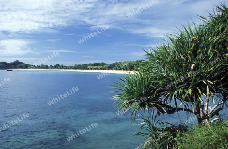 Die Kuta Beach in Kuta im sueden von Bali auf der Insel Bali in Indonesien.