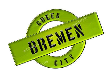 GREEN CITY BREMEN - Zeichen, Symbol, Banner fuer Prospekte, Flyer, Internet, ...