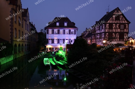 the old city of Colmar in  the province of Alsace in France in Europe