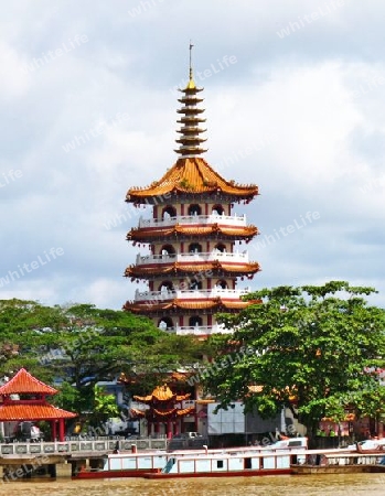 Malaysia - Borneo - Pagode von Sibu