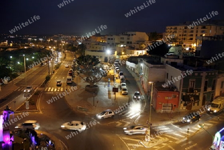  the City Puerto del Rosario on the Island Fuerteventura on the Canary island of Spain in the Atlantic Ocean.