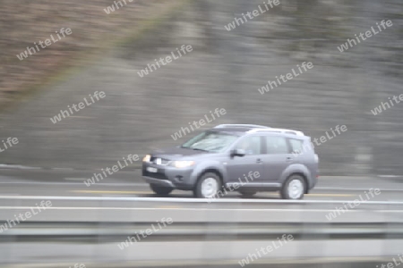 Auto in bewegung