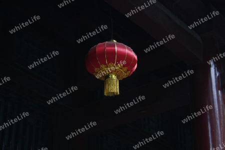 chinesischer Lampion im Shaolin Tempel, China