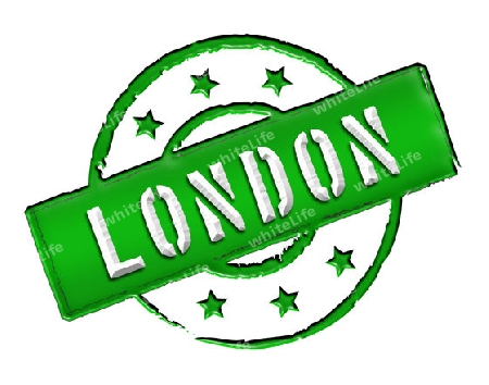 Sign and stamp for your presentation, for websites and many more named LONDON