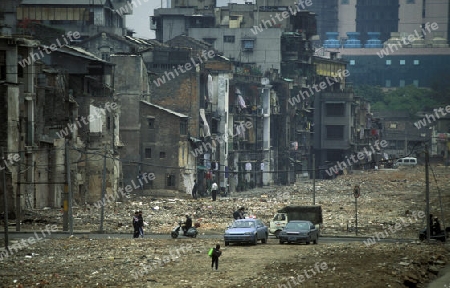  the city of Shenzhen north of Hongkong in the province of Guangdong in china in east asia. 