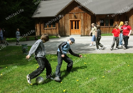 The smal town of Druskininkai in the south of Vilnius and the Baltic State of Lithuania,  