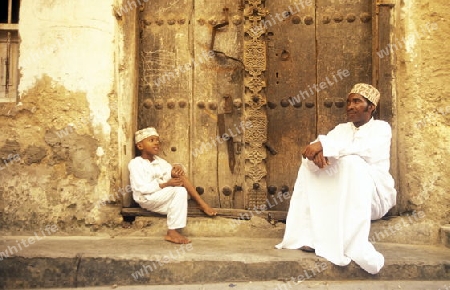 Die Altstadt von Stone Town  oder Zanzibar Town der Hauptstadt der Insel Sansibar im Indischen Ozean in Tansania in Ostafrika.