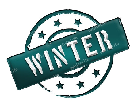 Sign and stamp for your presentation, for websites and many more named WINTER