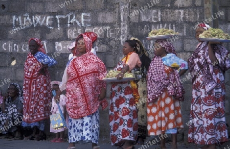 a wedding ceremony in the city of Moutsamudu on the Island of Anjouan on the Comoros Ilands in the Indian Ocean in Africa.   