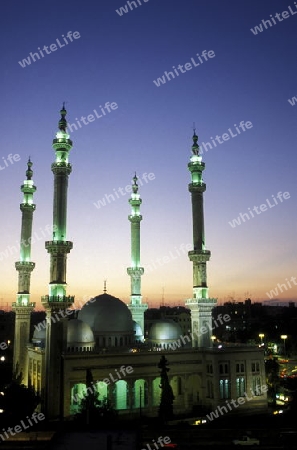 Die Moschee Al Taoheid in Aleppo im Norden von Syrien im Mittleren Osten in Arabien.