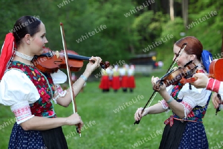 Europa, Osteuropa, Slowakei, Polen, Grenze, Cerveny Klastor, Folklore, Festival, Fest, Tranchtenfest, Tracht, Kultur, Sommer, 