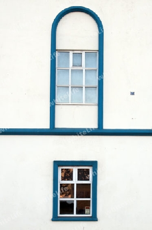 Der Norden Islands, Wand und Fenster, Hausnummer 73, in Akureyri 