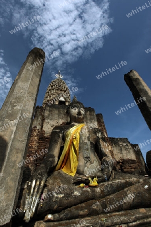 Der Wat Phra Si Ratana Mahathat im Si Satchanalai-Chaliang Historical Park rund 50 Km von Sukhothai in der Provinz Sukhothai im Norden von Thailand in Suedostasien.