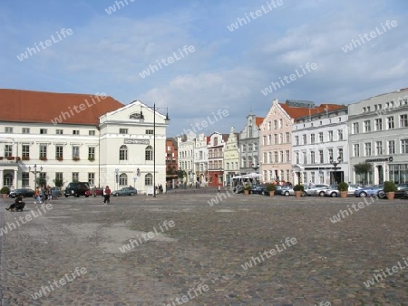 Marktplatz in Wismar, Mecklenburg-Vorpommern