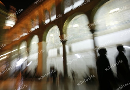 Asien, Naher Osten, Syrien, Damaskus,   Der Innenhof der  Omaijad Moschee im Souq und Altstadt von Damaskus in der Hauptstadt von Syrien. 