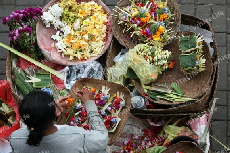 Asien, Suedost, Indonesien, Bali, Insel, Ubud, Markthalle, Markt, Alltag, Wirtschaft,    (Urs Flueeler) 