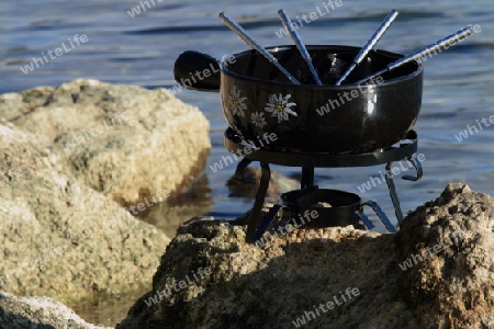 Fondue im Freien