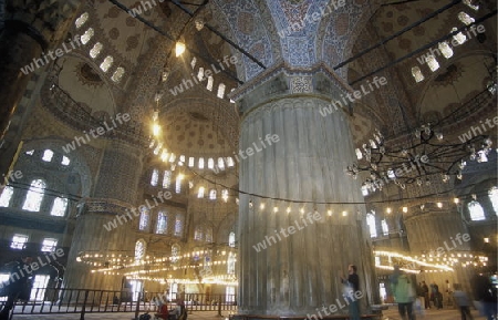 Die Aya Sofia Moschee im Stadtteil Sultanahmet in Istanbul in der Tuerkey.