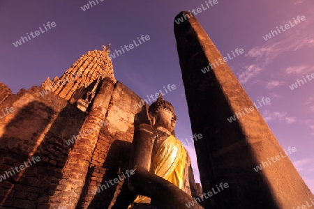 Der Wat Phra Si Ratana Mahathat im Si Satchanalai-Chaliang Historical Park rund 50 Km von Sukhothai in der Provinz Sukhothai im Norden von Thailand in Suedostasien.