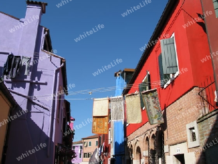 Bunte Gasse auf Burano