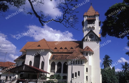 Die St. Joseph Cathedral am Hafen  der Hauptstadt Dar es Salaam an der Ost-Kueste Tansania am Indischen Ozean.        