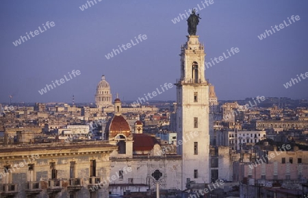 the old town of the city Havana on Cuba in the caribbean sea.