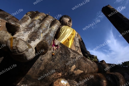 Der Wat Phra Si Ratana Mahathat im Si Satchanalai-Chaliang Historical Park rund 50 Km von Sukhothai in der Provinz Sukhothai im Norden von Thailand in Suedostasien.