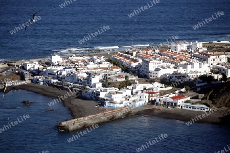 the Village of Puerto de las Nieves on the Canary Island of Spain in the Atlantic ocean.