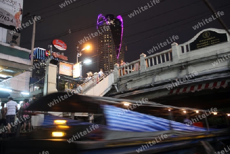 Die Innenstadt rund um den Siam Square Stadtteil im Zentrum der Hauptstadt Bangkok in Thailand. 