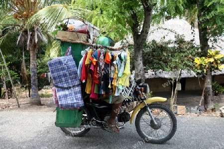 Ein Fahrender Kiosk bei Venilale in Zental Ost Timor auf der in zwei getrennten Insel Timor in Asien.