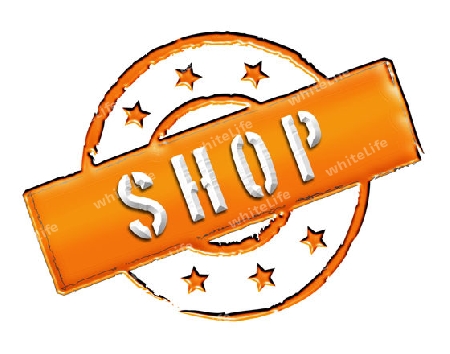 SHOP - Zeichen, Symbol im Retro Stil fuer Praesentationen, Prospekte, Internet, ...