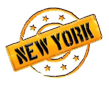 Sign and stamp for your presentation, for websites and many more named NEW YORK