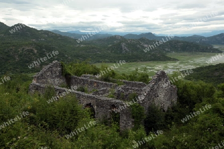 Europa, Osteuropa, Balkan. Montenegro, Skadar, See, Landschaft, Virpazar, Haus, Ruine