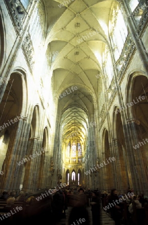 Der Dom St Veits in der Altstadt von Prag der Hauptstadt der Tschechischen Republik.