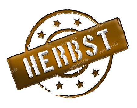 Sign and stamp for your presentation, for websites and many more named HERBST