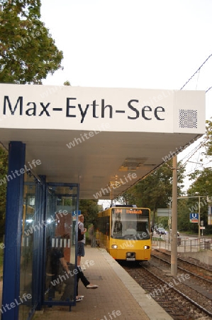 Tram, Max Eyth See, Stuttgart